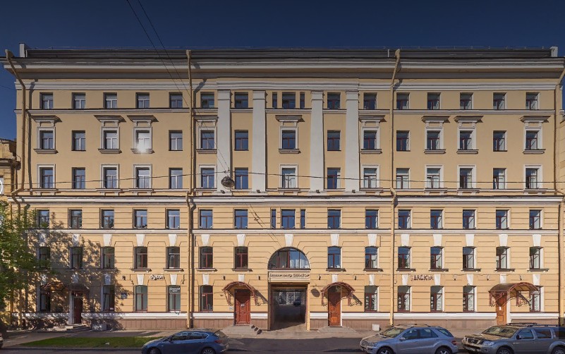 фасад дома, здание по адресу г Санкт-Петербург, линия 7-я В.О., д 76